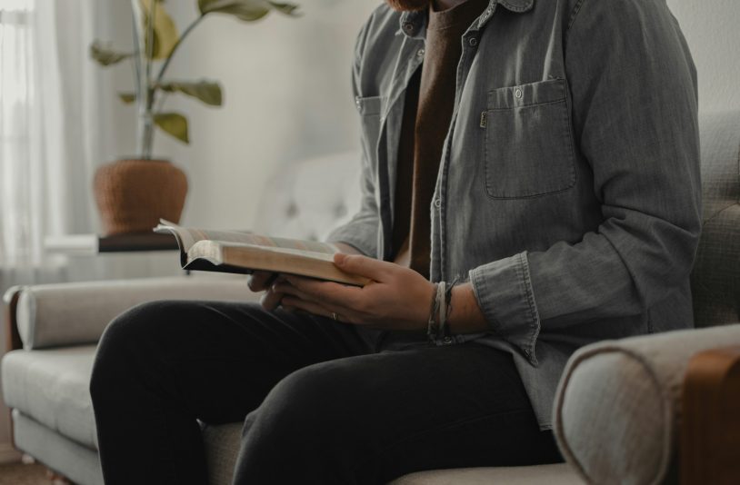 man and bible