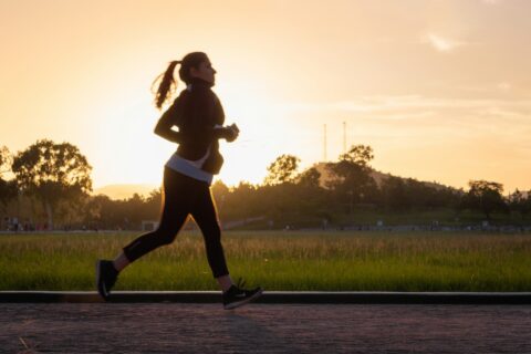 woman jogging