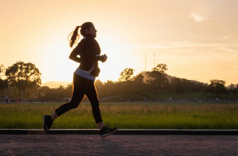 woman jogging