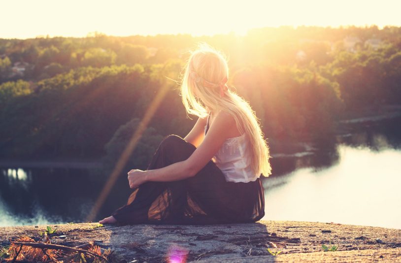 woman meditate