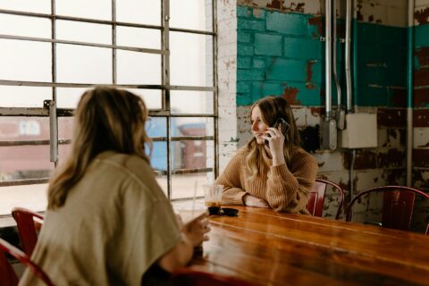 woman talking on cell phone