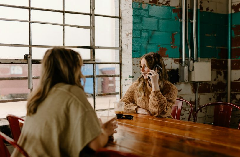 woman talking on cell phone